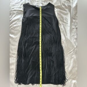 Fringe Calvin Klein Women's Black Dress.